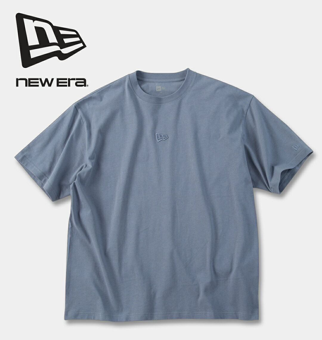 樂天商城 - 【新商品】NEW ERA 大きいサイズ メンズ レイズドフラッグロゴ刺繍半袖Tシャツ スレート 3L 4L 5L 6L 8L