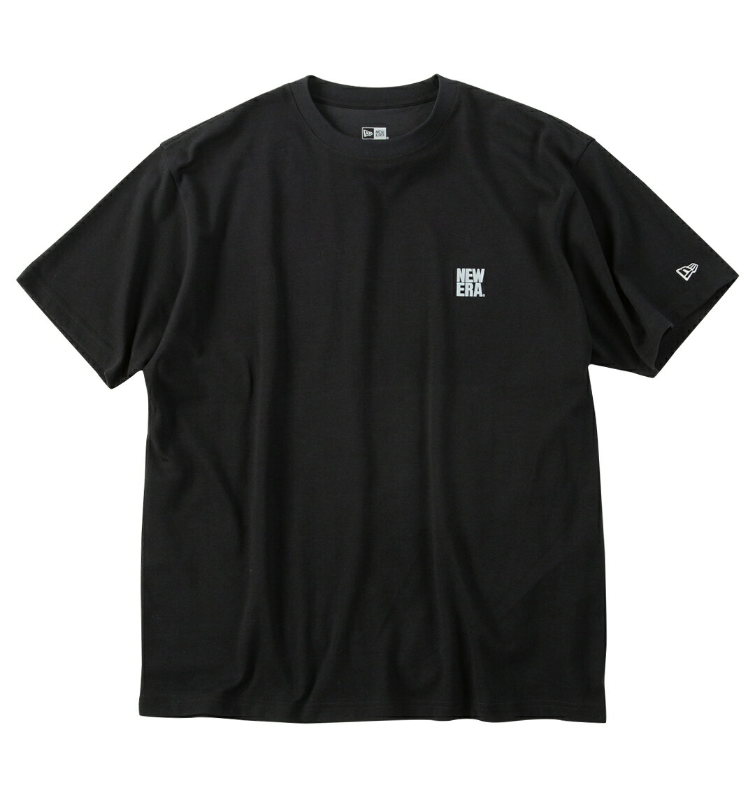 【新商品】NEW ERA 大きいサイズ メンズ スクエアロゴ半袖Tシャツ ブラック 3L 4L ...