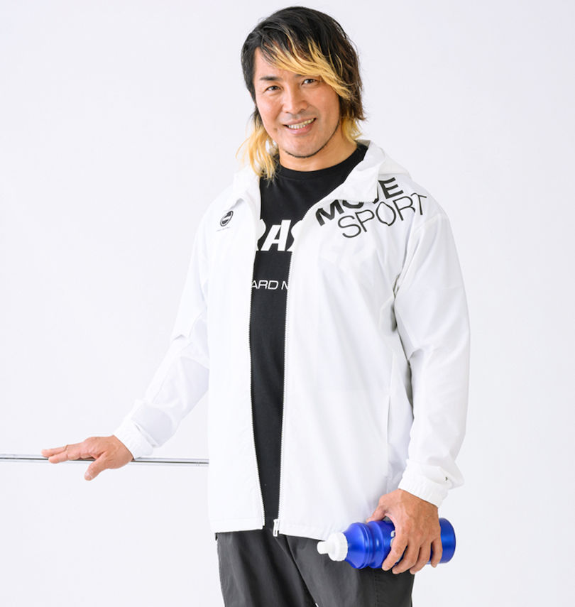 樂天商城 - 大きいサイズ メンズ AIRY TRANSFER TOUGHフルジップフーディー MOVESPORT ホワイト 3L 4L 5L 6L 軽アウター ライトアウター