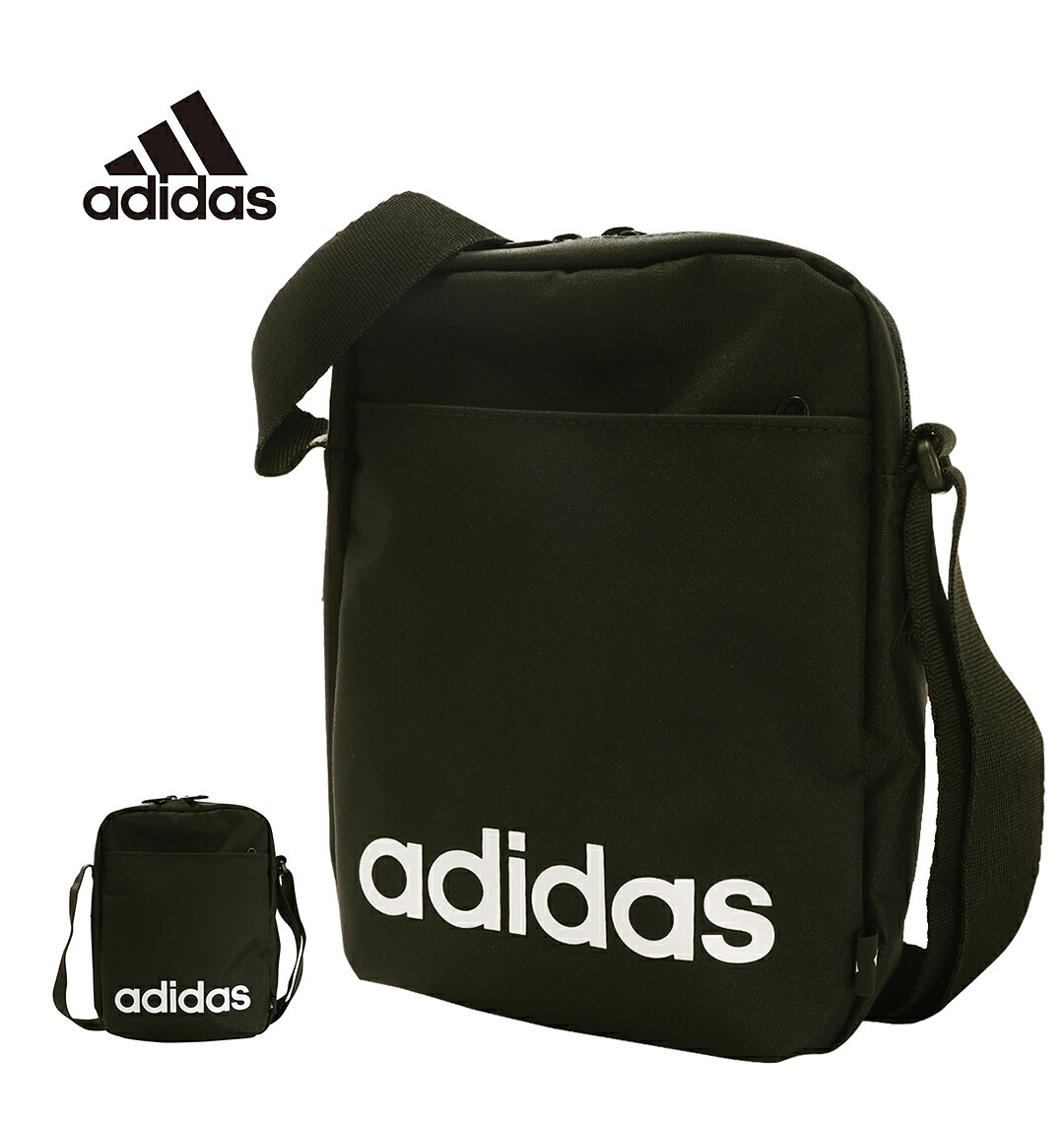 大きいサイズ メンズ adidas リニアオーガナイザー (F) (ブラック) サイズ高さ横幅マチストラップの長さF21155〜約170 商品説明 adidasのリニアオーガナイザーです。■デザインちょっとしたお出かけや、バックパックとの併用にも便利なアディダスのショルダーバッグ。ブラックをベースに、フロントへ大胆にあしらったホワイトのadidasロゴがスポーティーな印象を演出します。リサイクル素材を50％以上使用し、環境にも配慮したアイテムです。■素材・機能・リサイクル素材を50％以上使用・開閉しやすいジップ仕様・メイン収納は財布やスマートフォンなどの収納に便利・サブ収納は鍵やカードなどの小物整理に便利・ショルダーストラップは長さ調節が可能■コーディネート・ちょっとしたお出かけや散歩などの外出に・旅行時のサブバッグや貴重品バッグとしても活躍・アウトドアやフェスなど、身軽に動きたいシーンにもおすすめ 品質 本体：ポリエステル裏生地：ポリエステル カラー 1&nbsp;ブラック