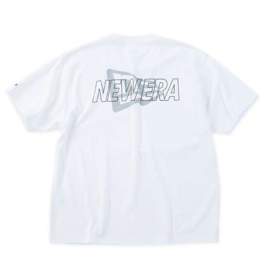 【新商品】NEW ERA ニューエラ 大きいサイズ メンズ PAオーバーラップロゴ半袖Tシャツ ギフト ホワイト 3L 4L 5L 6L 8L