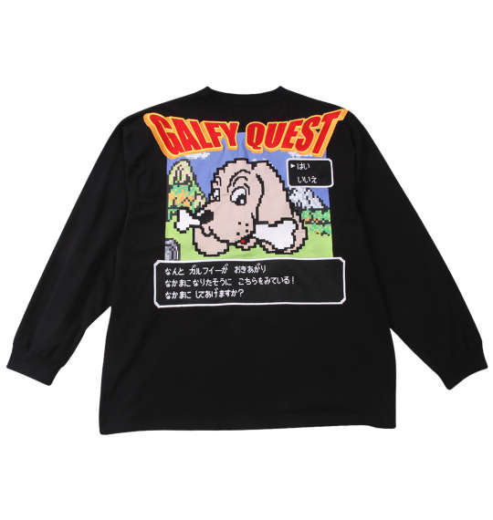 樂天商城 - GALFY 大きいサイズ メンズ ガルクエ長袖Tシャツ ギフト 誕生日 クリスマス ブラック 3L 4L 5L 6L