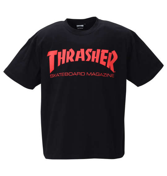 大きいサイズ メンズ 半袖Tシャツ THRASHER スラッシャー ブラック レッド 3L 4L 5L 6L 8L