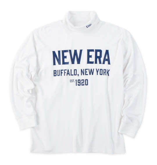 楽天大きいサイズのメンズ服 ミッド【新商品】NEW ERA GOLF 大きいサイズ メンズ タートルネックウォーム長袖Tシャツ オフホワイト 3L 4L 5L 6L