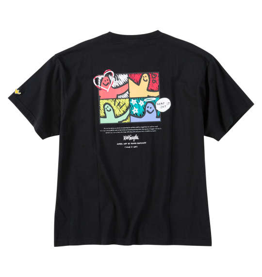 樂天商城 - (What it isNt) 大きいサイズ メンズ 天竺プリント半袖Tシャツ ブラック 3L 4L 5L 6L 8L