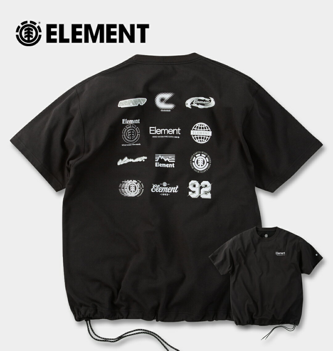 樂天商城 - ELEMENT 大きいサイズ メンズ DRY&HEAVY AUTHENTIC半袖Tシャツ ブラック 3L 4L 5L 6L