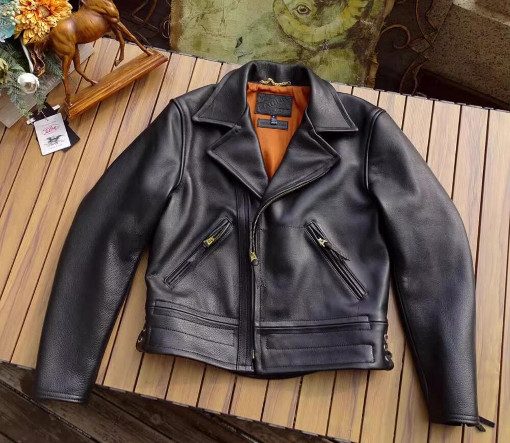 Other - 秋冬 新品　1.4mm 牛革　レトロ　本革 上品　メンズライダースジャケット バイクジャケット　革ジャン S～5XL