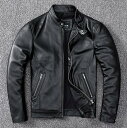 レザージャケット 上品 本革 牛革 ライダースジャケット メンズファッション バイクジャケット 革ジャン S〜5XL