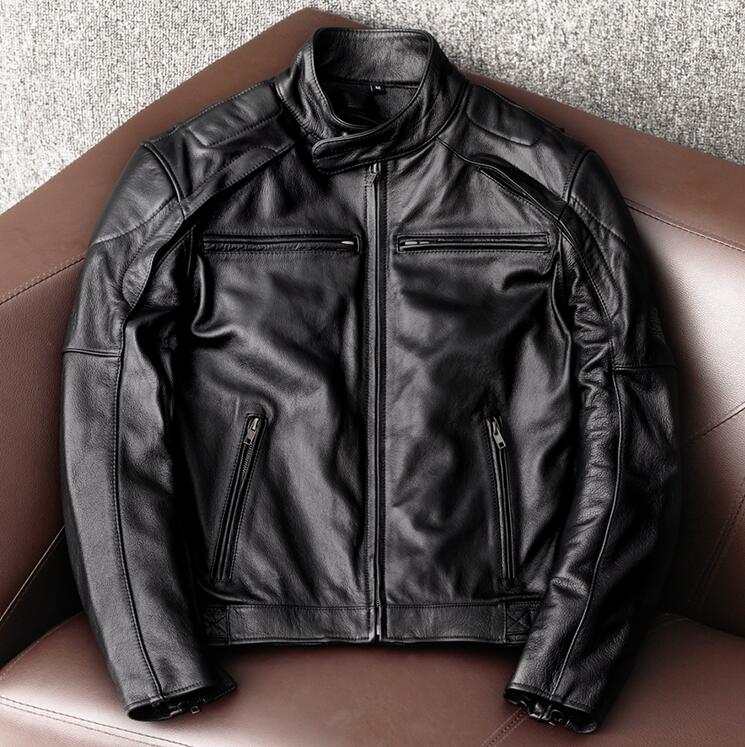 ハレーバイクレザージャケット 上品　本革 高級　牛革　ライダースジャケット 革ジ...