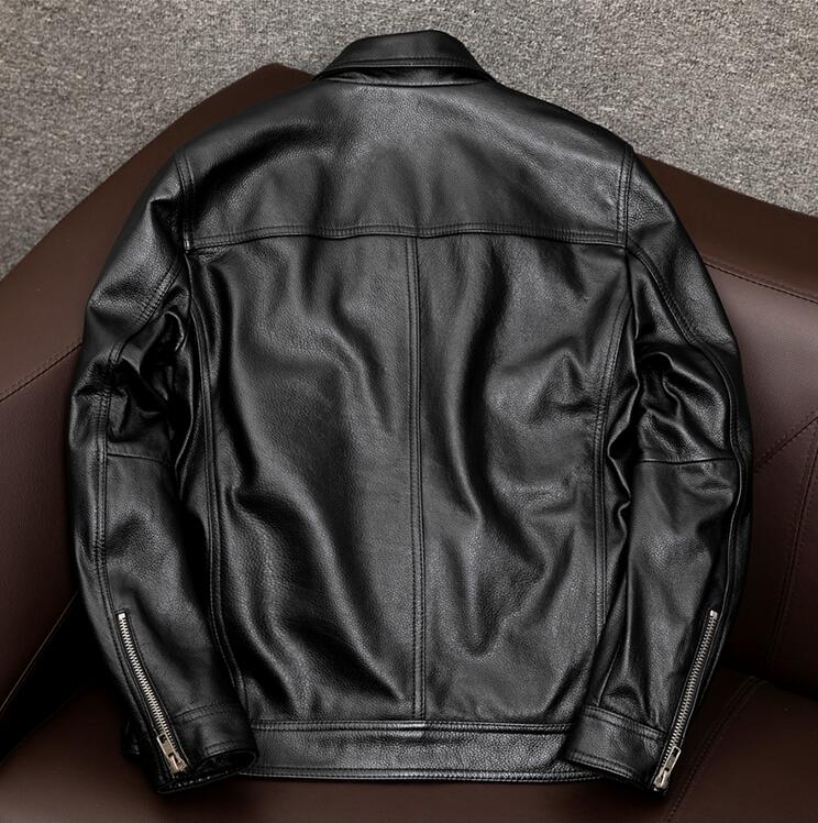 上品　 レザージャケット 本革 牛革　M65 高級　バイク　ライダレザージャケット ...
