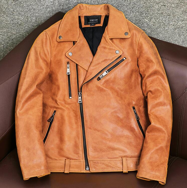 Other - ハレーバイクレザージャケット 上品　本革 高級牛革　ライダースジャケット 革ジャン S～4XL　秋冬　ブラウン