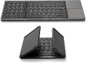 【SS限定半額セール】Bluetooth キーボード 折りたたみ式 タッチパッド付き ミニ 無線 薄型 ワイヤレスキーボー タブレット/スマホ/パソコン適用 USB充電iPad iPhone Android/Windows/Mac/iOS 対応 ポータブル 超軽量 持ち運び 外出 ビジネス テレワーク スマホ(2)