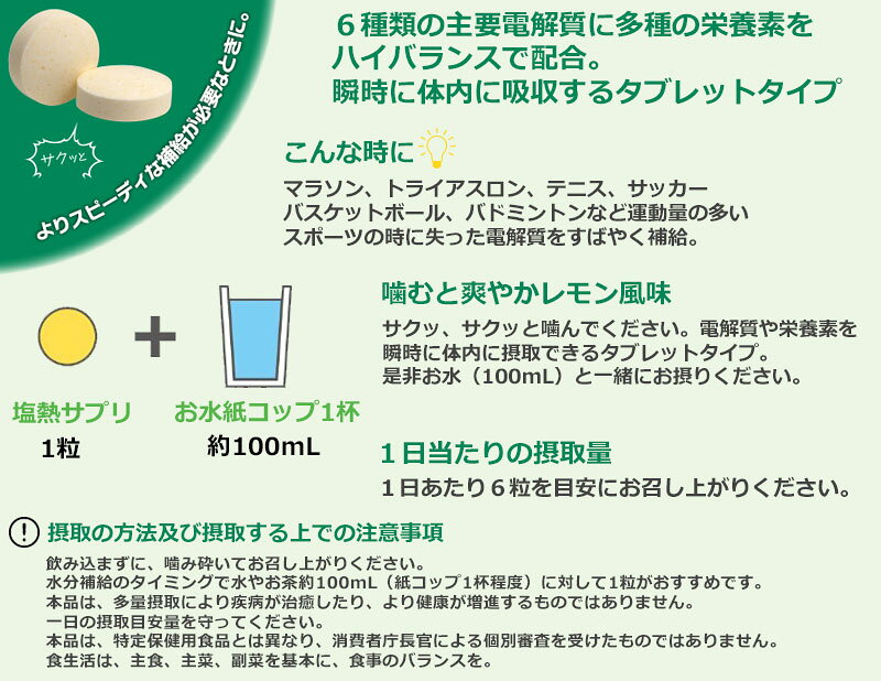 ミドリ安全 熱中対策 電解質をクイックチャージ 塩熱サプリ 10袋入り midorianzen-10039878 ミドリ安全 楽天市場店 サンプル画像2