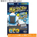 熱中対策 マイアイス 背中クーラー SNC-24GY 1セット(4)