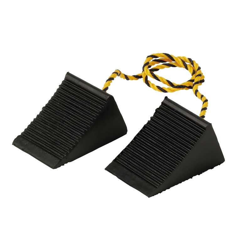 ユニット UNIT トラロープ付タイヤストッパー 384-169 (2t車まで) 2個1組