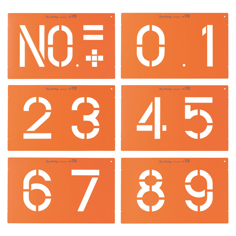 樂天商城 - ユニット UNIT トップマーキングシート 349-63 170mm 6枚組 (No．0〜9)