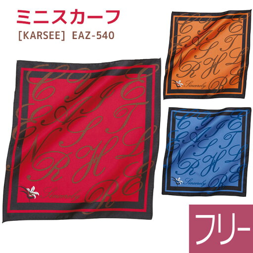 KARSEE カーシー オフィスウェア用 ミニスカーフ EAZ-540 3カラー フリーサイズ KARSEE カーシー オフィスウェア用 ミニスカーフ EAZ-540 3カラー フリーサイズ
