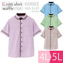 KARSEE カーシー ケアユニフォーム 男女共用 半袖ニットシャツ HM-2659 4カラー 4L・5L