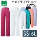 ミドリ安全 通年 ベルデクセル トリコット スクラブパンツ VEM90下シリーズ 8カラー SS〜6L