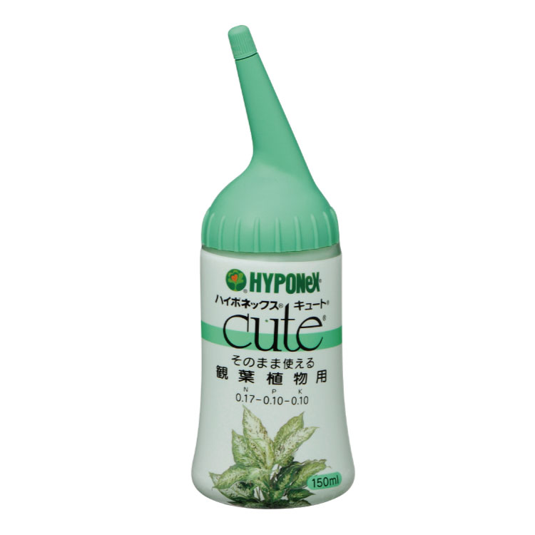 〈ハイポネックス Cute 観葉植物用 150ml〉 観葉植物 液体肥料 肥料 液肥