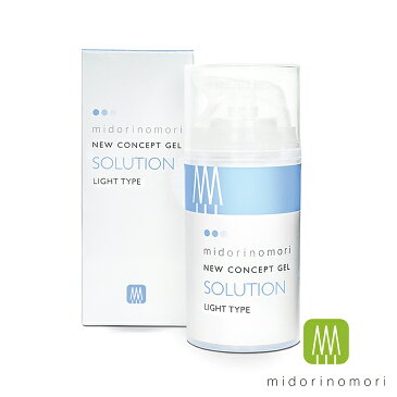 楽天1位●緑の森 ニューコンセプトゲル・ソリューション ライト(保湿ゲル)オイリー肌〜普通肌/80g【オールインワン ゲル オールインワンジェル 女性用 メンズコスメ 男性用 ニキビ 化粧水 敏感肌 低刺激 ドクターズコスメ 毛穴 ポンプタイプ】