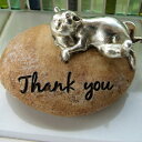「Thank you メッセージストーン★ドッグ」【楽ギフ_包装】【楽ギフ_メッセ入力】