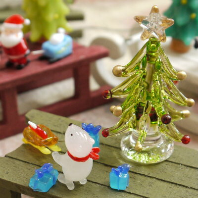 「しろくま運送のクリスマス＆ミニスターツリー」【楽ギフ_包装】