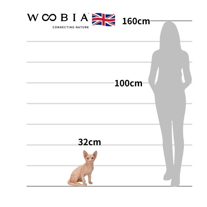 猫 置物 リアルでかわいい おしゃれ 大きい お座りスフィンクス 高さ32cm woobia ウービア ガーデン インテリア オブジェ 巨大 可愛い プレゼント 北欧 玄関 雑貨 動物 モダン 面白い 庭 ギフト 屋外 家 玄関先 ガーデンオーナメント [2]