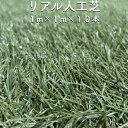 リアル人工芝 ロール つや消しタイプ 幅1m×長さ1m×10本 芝丈30mm 芝生マット 人工芝生 人工芝ロール 芝生 ロールタイプ 庭 ベランダ テラス バルコニー ガーデニング ガーデン 屋上緑化 水はけ 人工芝マット 雑草対策