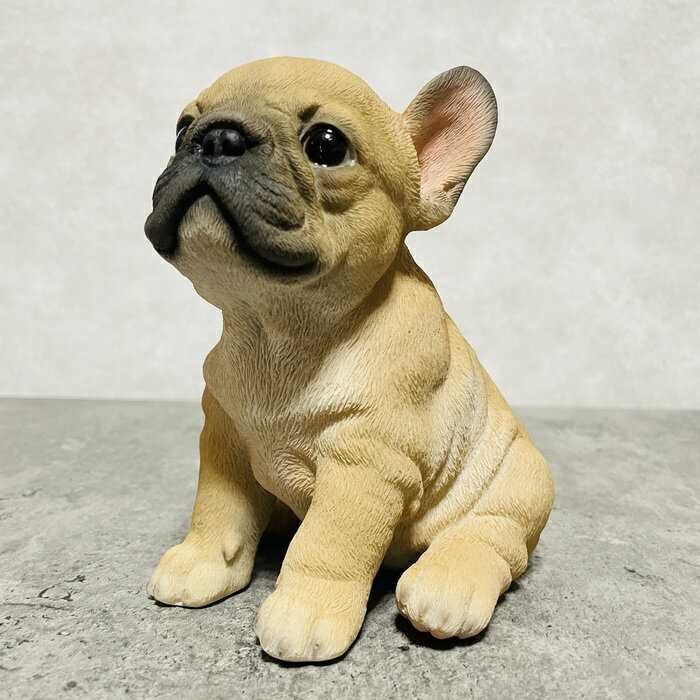 乐天商城 - 犬 置物 小さい かわいい フレンチブルドッグ woobia ウービア 見つめるイヌ おしゃれ ガーデン インテリア トイレ オブジェ 可愛い プレゼント 北欧 玄関 雑貨 動物 モダン 面白い 庭 ギフト 屋外 家 リアル 玄関先 卓上 ガーデンオーナメント ガーデニング