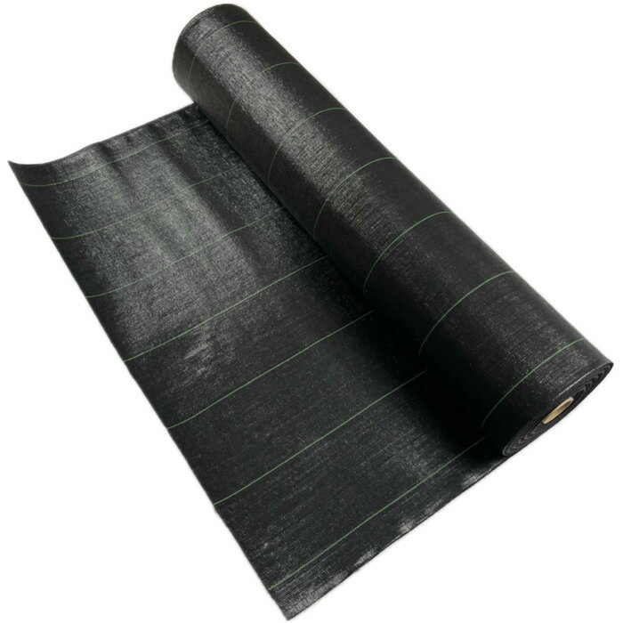 乐天商城 - ルンルンシート 黒黒 長さ100m 防草シート 農用シート 草抑え 除草シート 雑草防止シート 雑草対策 農業資材 防ぐ 作物 野菜 果物 畑 農業 農園 農家 園芸 マルチング