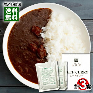 【メール便送料無料】御茶ノ水 小川軒 ビーフカレー&欧風ビーフカレー レトルトカレー 計3食詰め合わせセット
