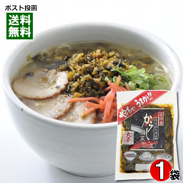 からし高菜 120g 長崎県産高菜100%使用 大平食品【メール便送料無料】