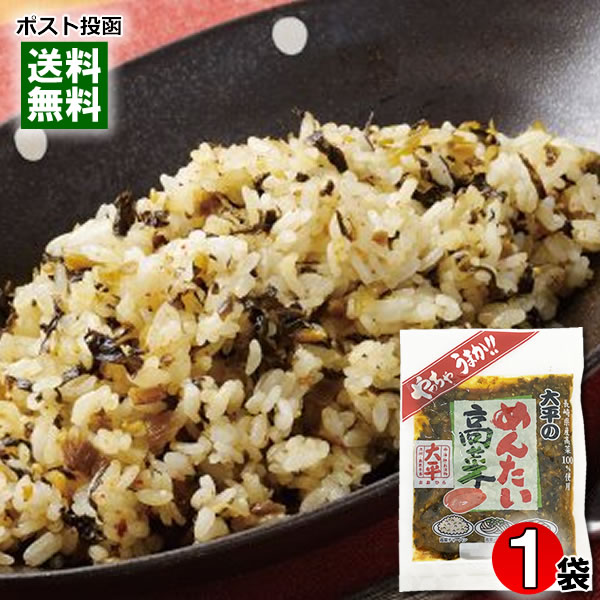 めんたい高菜 110g 長崎県産高菜100%使用 大平食品【メール便送料無料】