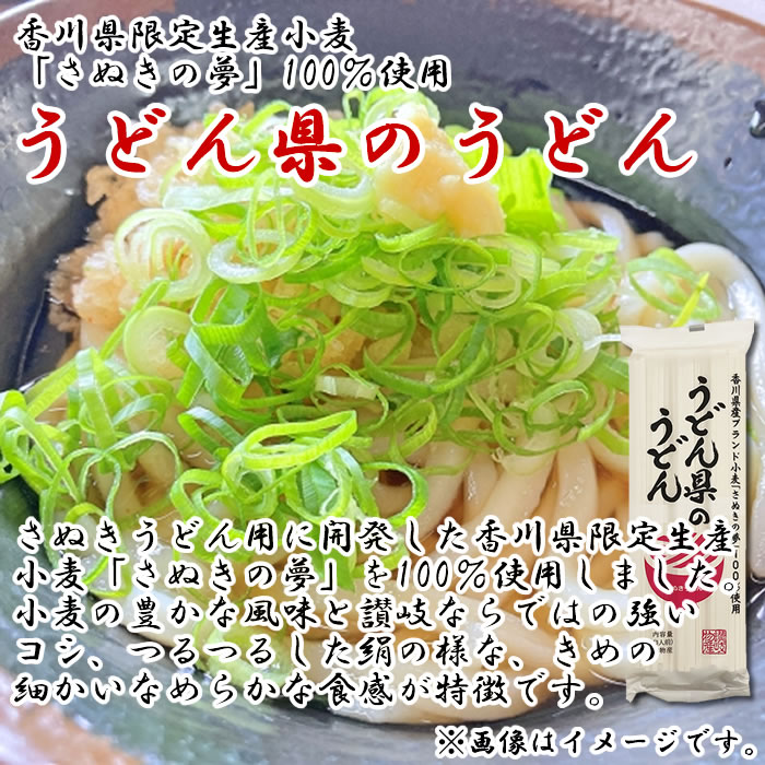 うどん県のうどん 300g×2袋詰め合わせセット（計6人前） 香川県産ブランド小麦さぬきの夢100％使用 讃岐うどん 乾麺 讃岐物産 【メール便送料無料】
