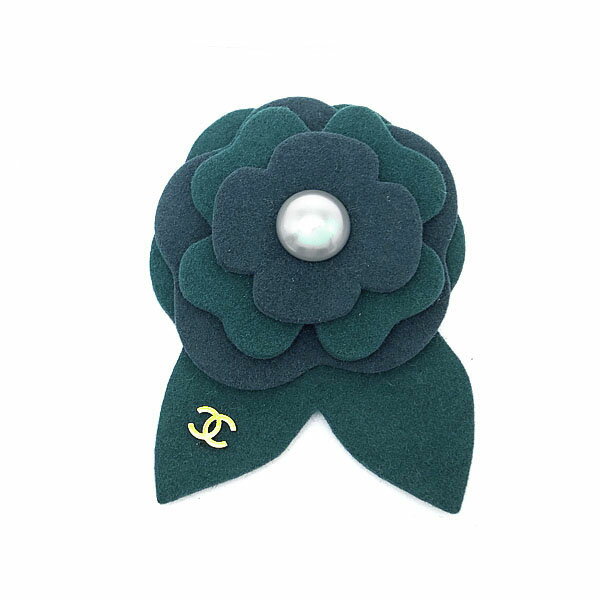 【緑屋質屋】シャネル カメリアモチーフ ブローチ【中古】のサムネイル