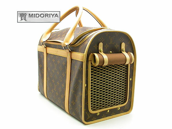 【緑屋質屋】ルイヴィトン　ペット用バッグ　M42024　サックシヤン40cm　モノグラム【中古】のサムネイル