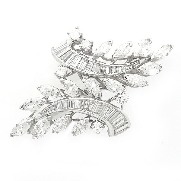 【緑屋質屋】ヴァンクリーフ＆アーペル ダイヤモンド ブローチ PLAT(プラチナ)【中古】のサムネイル