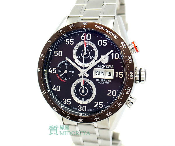 【緑屋質屋】タグホイヤー　カレラ　43mm　クロノグラフ　CV2A12.BA0796　 【中古】