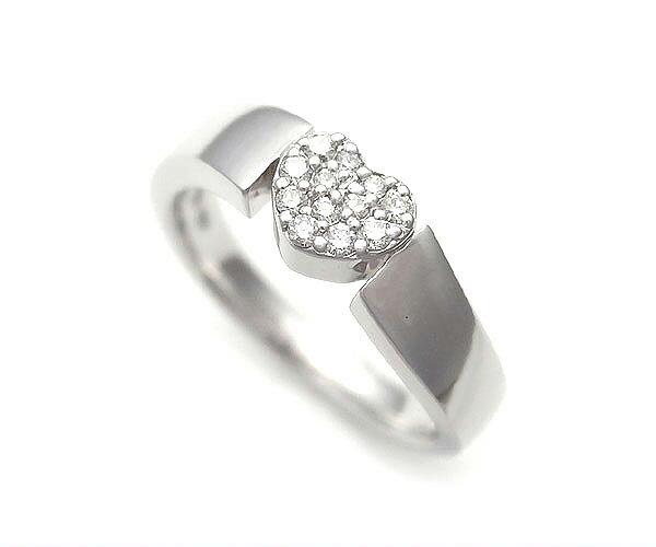 【緑屋質屋】ポンテヴェキオ　ダイヤモンドリング　0.12ct　K18WG【中古】