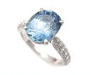 【緑屋質屋】ギメル(gimel) 非加熱サファイア・ダイヤリング 4.81ct Pt950【中古】