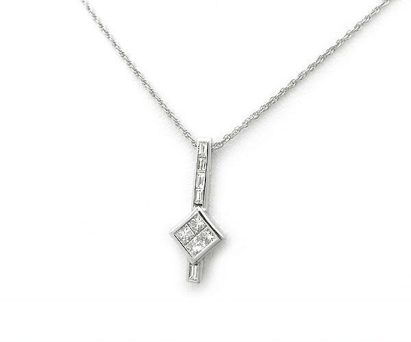 【緑屋質屋】特選ジュエリー　ダイヤモンドネックレス 0.43ct　Pt900/850【中古】(4)