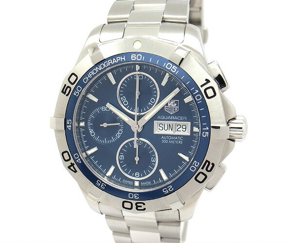 【緑屋質屋】タグホイヤー　アクアレーサークロノグラフ　デイデイト　CAF2012.BA0815【中古 ...