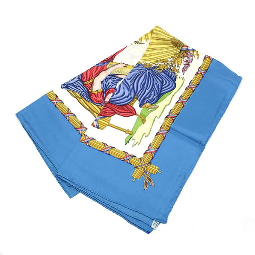 【緑屋質屋】エルメス カレ90(スカーフ) 1789 LIBERTE EGALITE FRATERNITE REPUBLIQUE FRANCAISE 1789 フランス革命を記念して シルク100%【中古】 【緑屋質屋】エルメス カレ90(スカーフ) 1789 LIBERTE EGALITE FRATERNITE REPUBLIQUE FRANCAISE 1789 フランス革命を記念して シルク100%【中古】