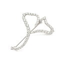 【緑屋質屋】ティファニー ダイヤモンド ブローチ イチョウモチーフ Pt950【中古】