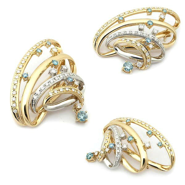 【緑屋質屋】田崎(タサキ・TASAKI) ダイヤモンド ブローチ 1.51ct 大島弥生デザイ...