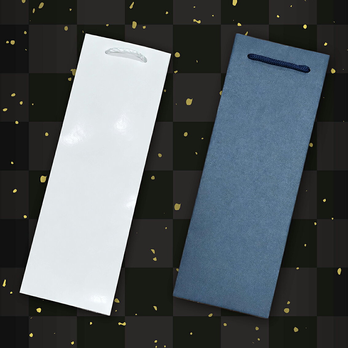 商品情報内容量720mL×1本入り 紙袋手提げ袋（自動対応 色・サイズ） 上品な紺色の手提げ袋定番の白色の手提げ袋 上品な紺色の手提げ袋定番の白色の手提げ袋大切な方への贈り物や、お持ち運びの際にご利用いただける紺色の手提げ紙袋です。落ち着いた色合いで、様々な贈答シーンにお使いいただけます。【対象製品】・720ml瓶　1本入り→紺色・720ml瓶　2本入り or 3 本入り→白色・1800ml瓶　1本入り→白色【ご注意】・製品により、サイズがまちまちですので、弊社の方で調整して出荷になります。・誠に恐れ入りますが、梱包管理の都合上、紙袋単体でのご購入は承っておりません。製品とご一緒にお求めください。 5