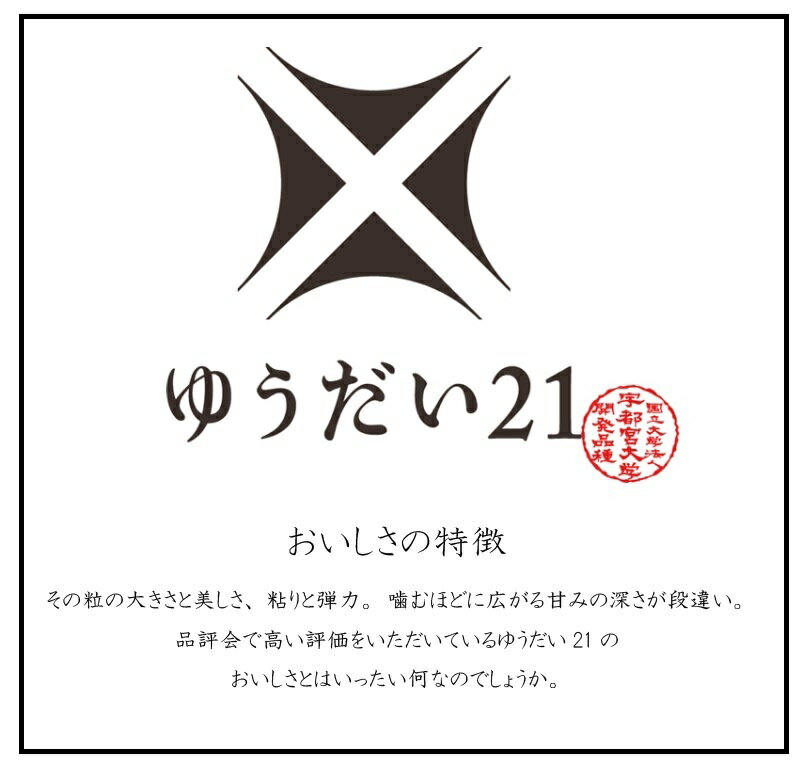【ご自宅用・簡易包装10kg(5kg×2袋)】ゆうだい21 お米 米 宇都宮大学 安心安全 栃...