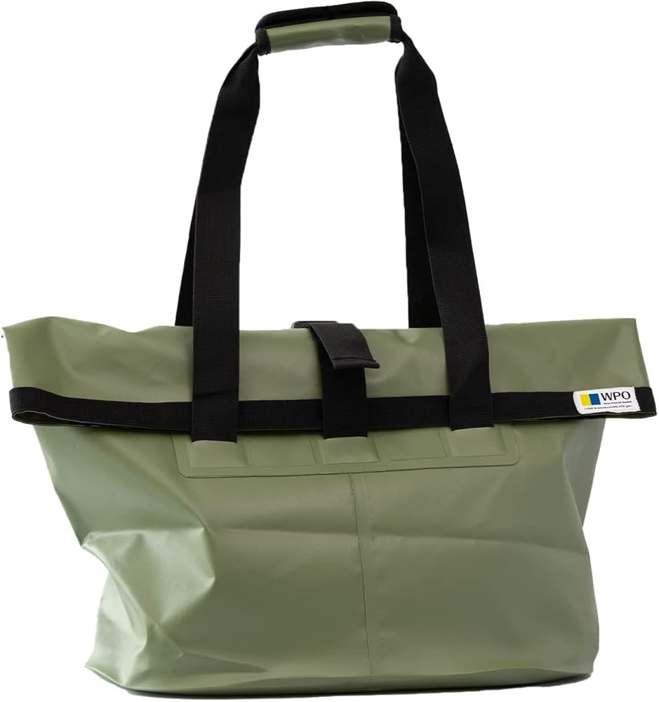 山善(YAMAZEN) WPO ワポ 防水トートバッグ ビッグサイズ 防水 バッグ オリーブドラブ WPO-B-OD