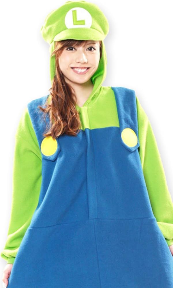 Rakuten - スーパーマリオブラザーズ ルイージ 着ぐるみ コスチューム 男女共用 165cm-175cm